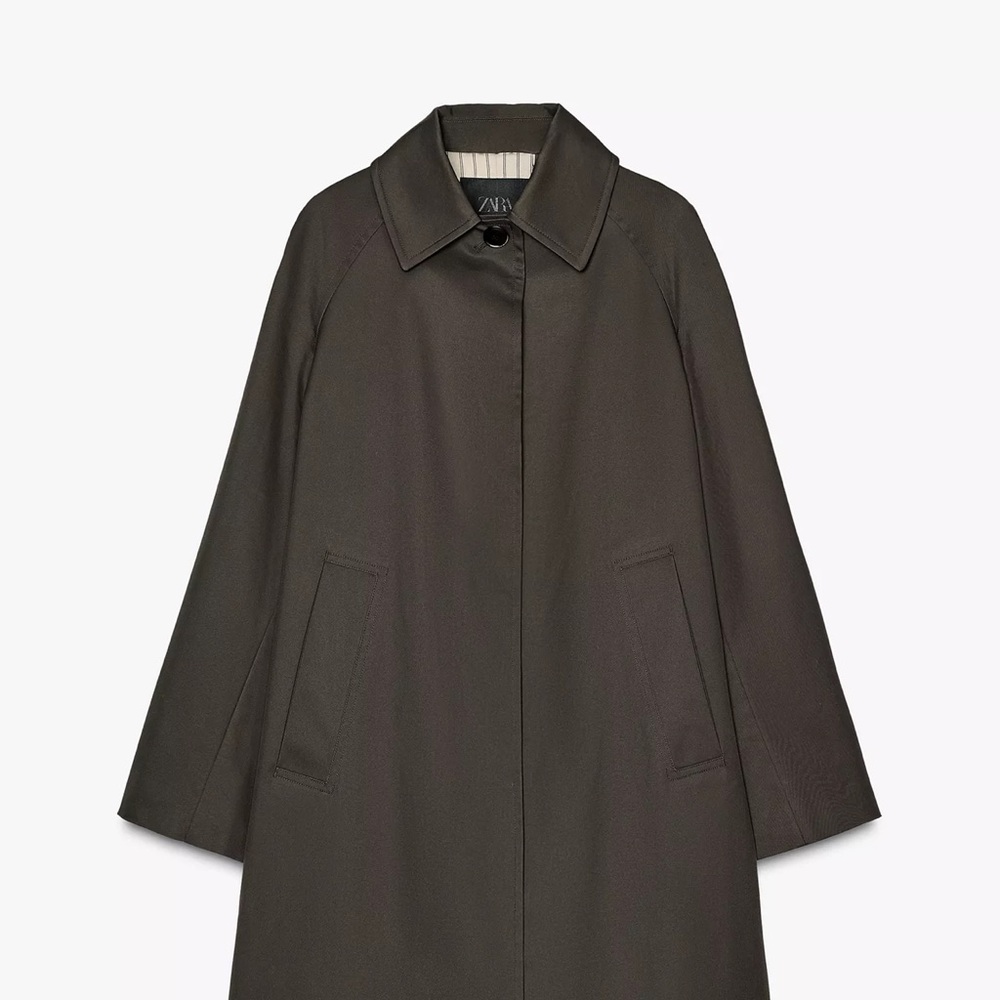 Zara Women's Deep Brown Trench Coat
